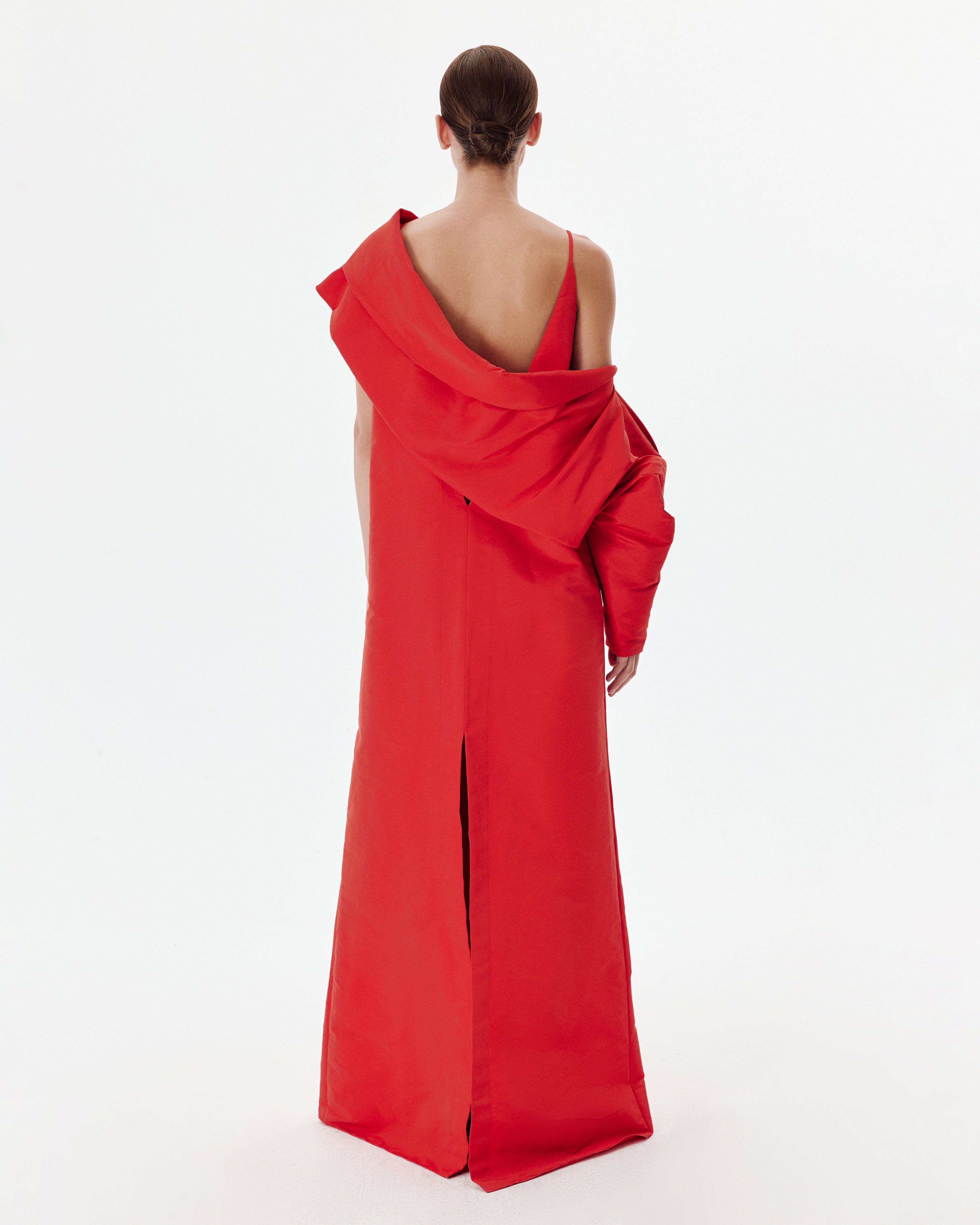 Taffeta City Sleeve in Red