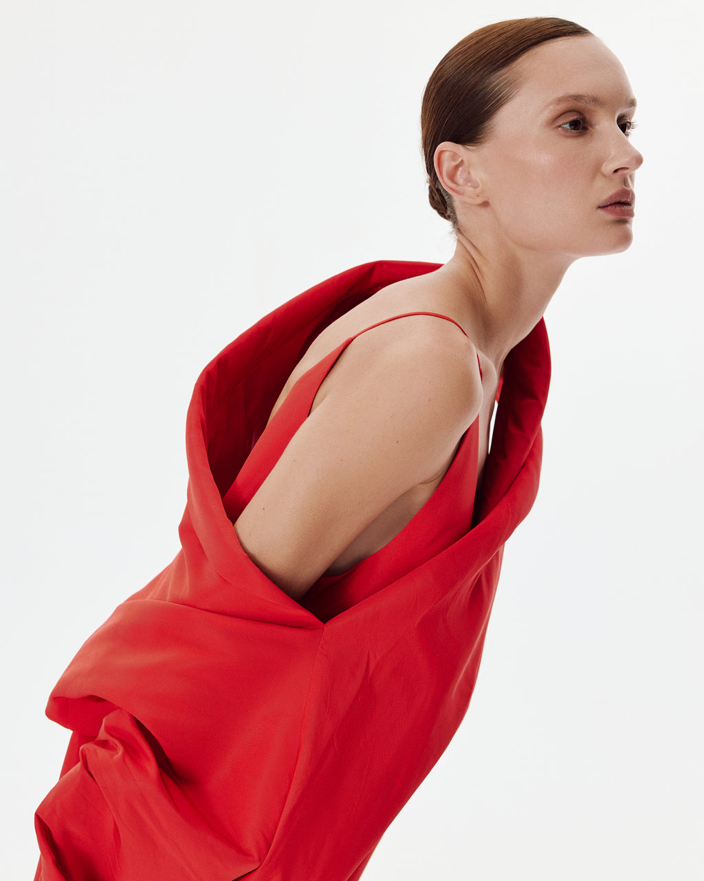 Taffeta City Sleeve in Red