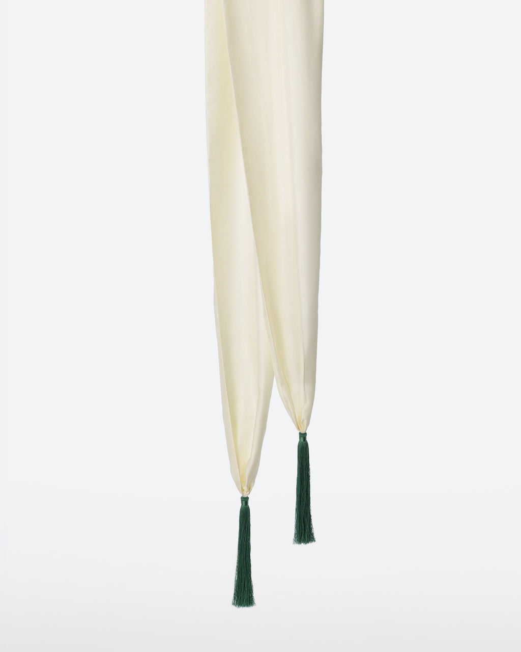 Tassels Scarf Cream & Green