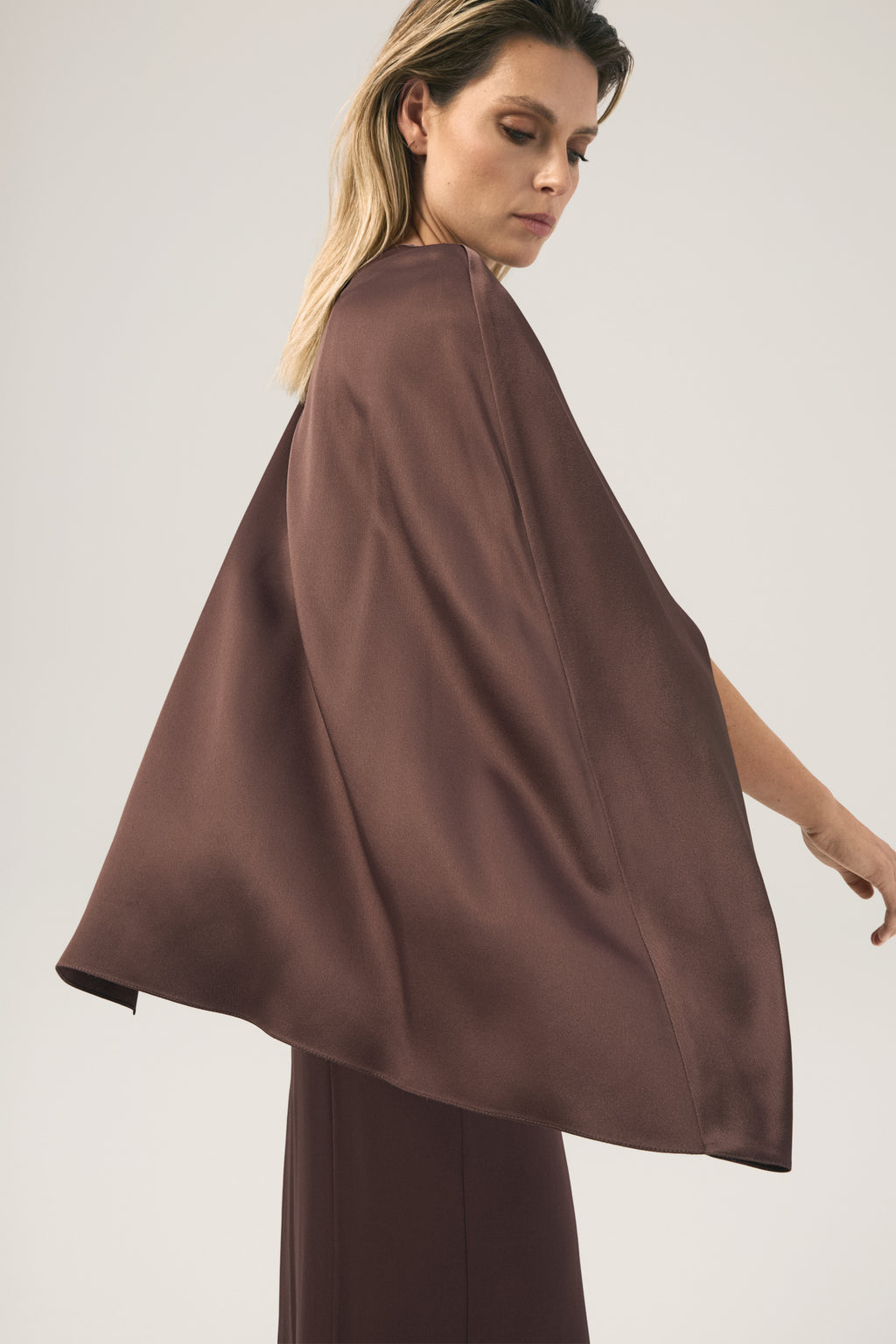 Veil Dress Brown