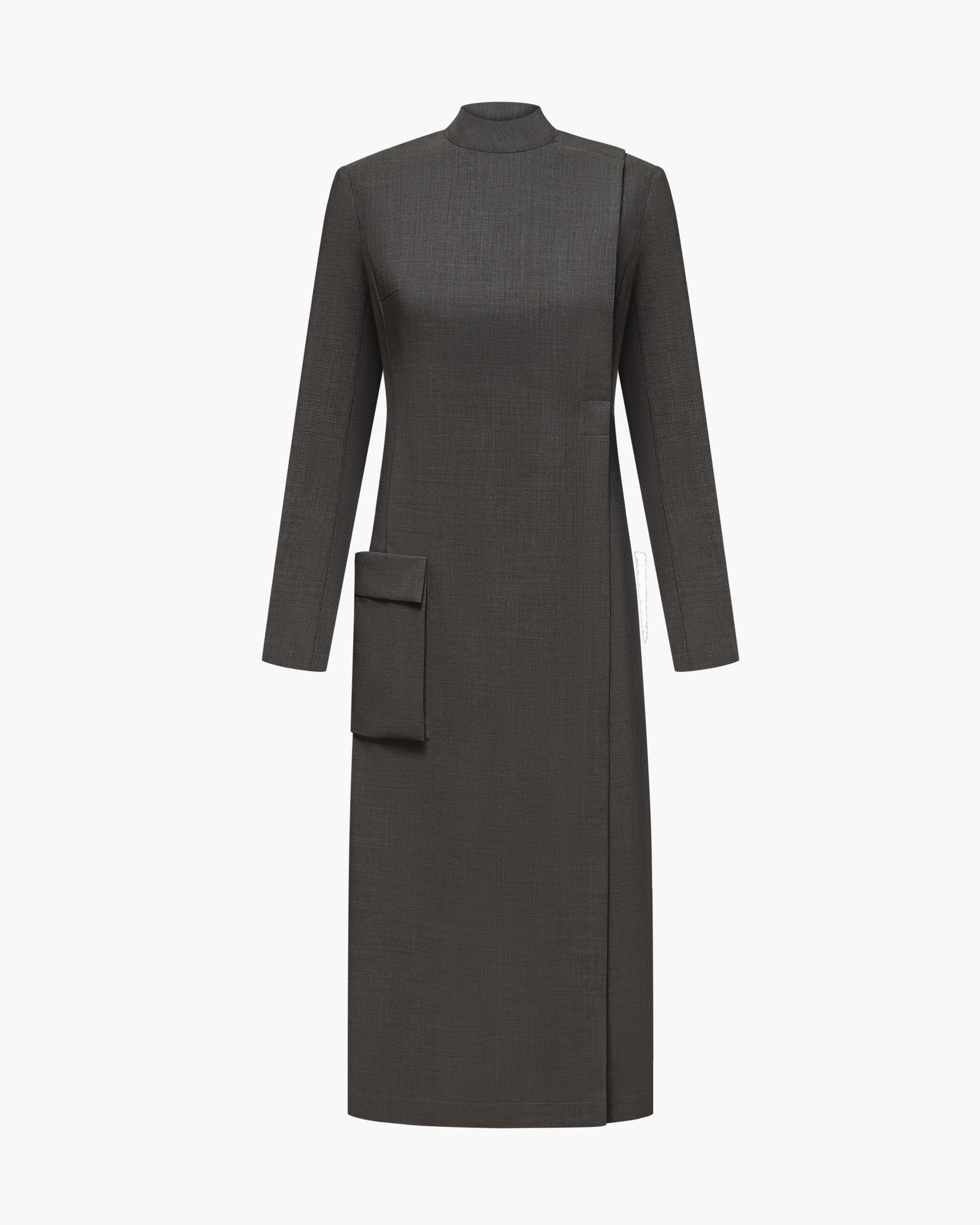 Safari Dress Grey Melange