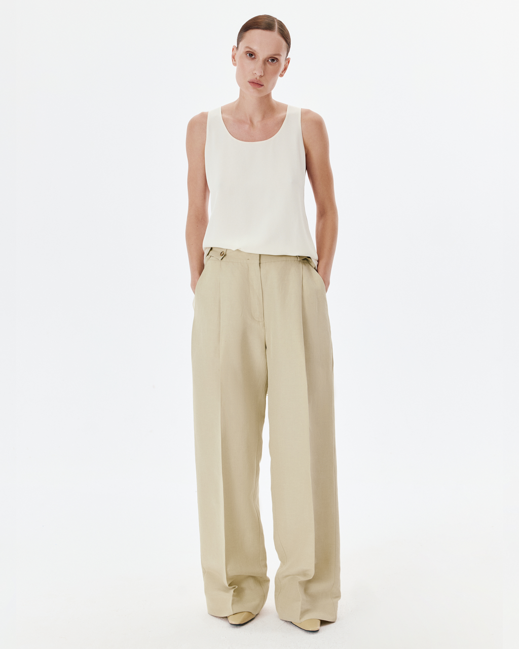 Dahlia Pants in Shell