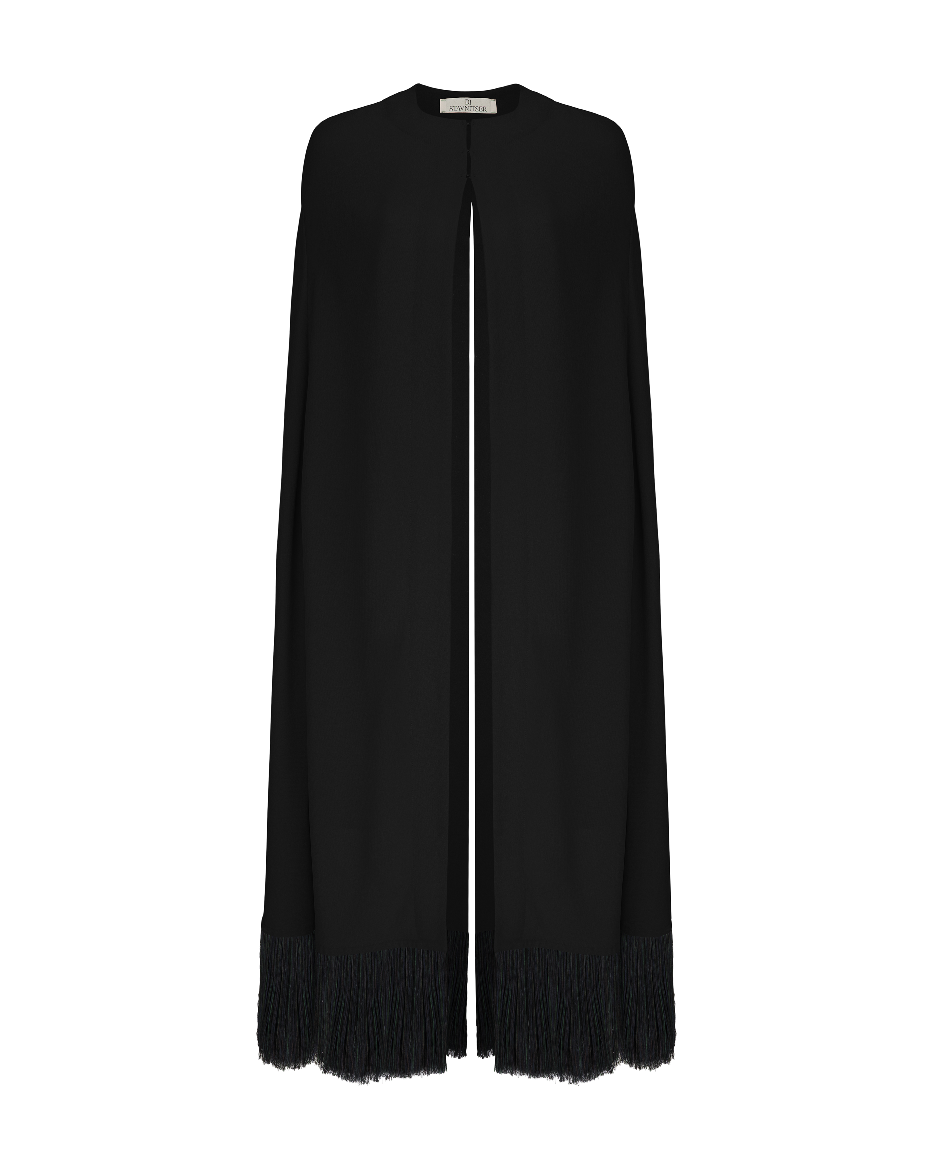 Deco Crepe Cape Black