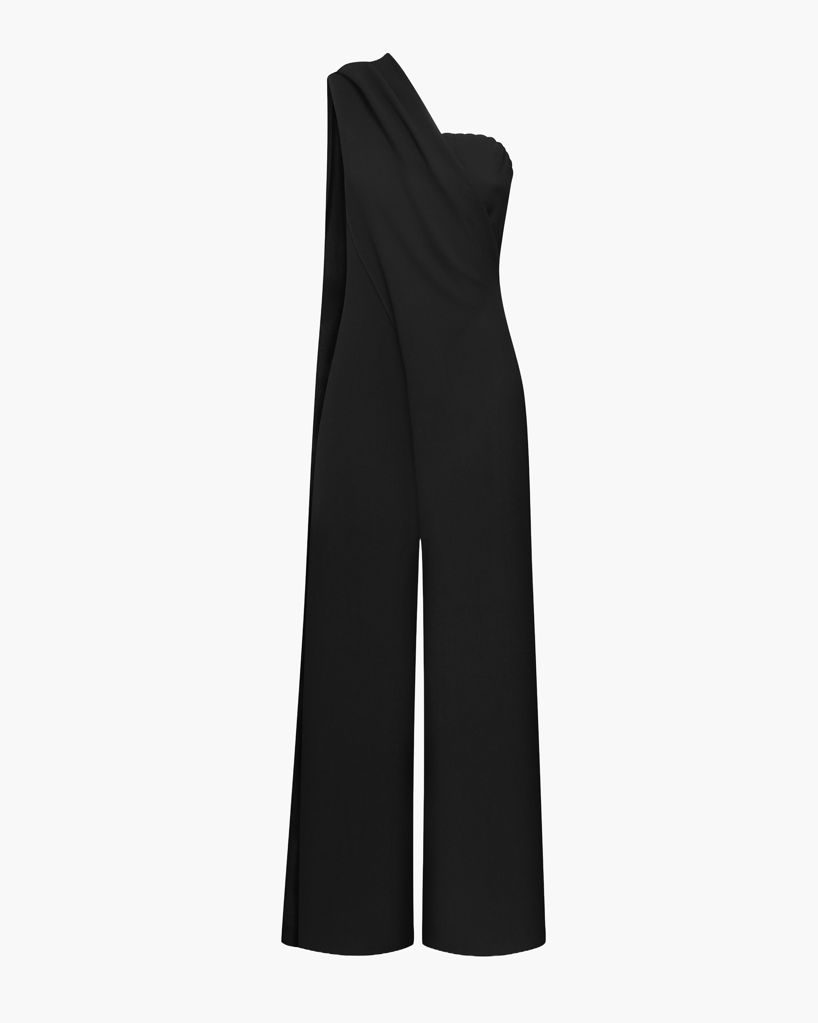Assymetry Jumpsuit Black