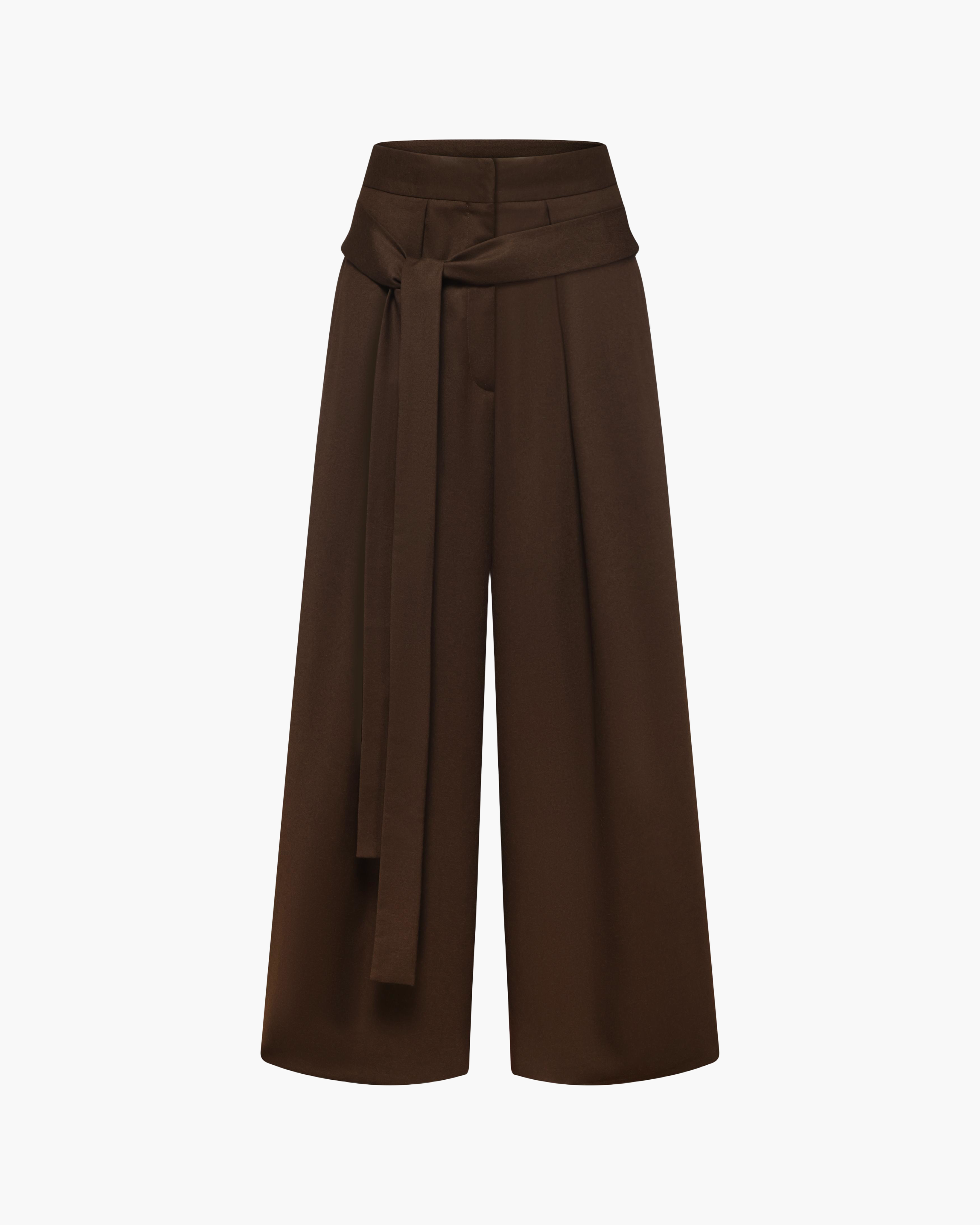 Barcelona Wool Pants Mocca