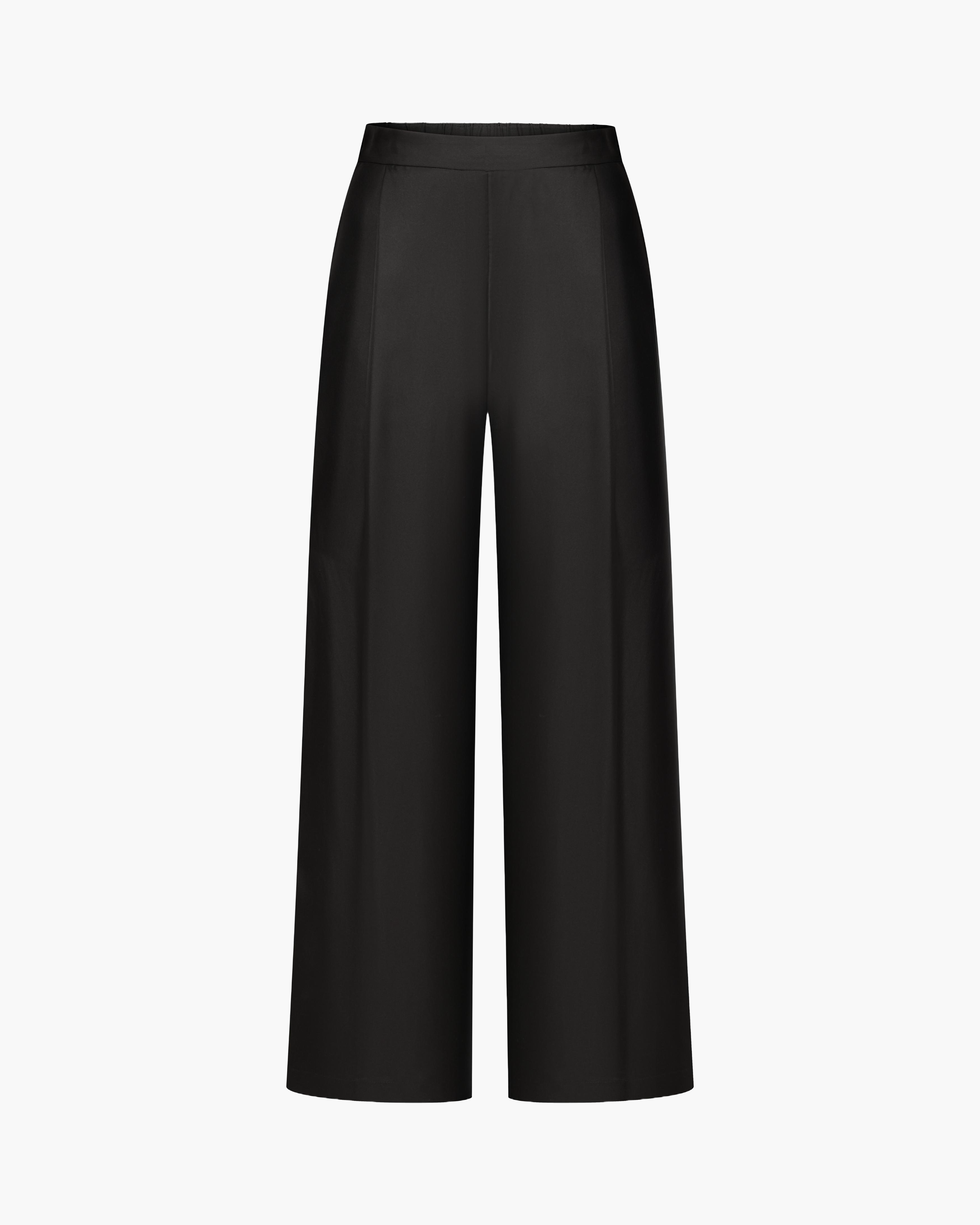 Relax Pants Diagonal Black