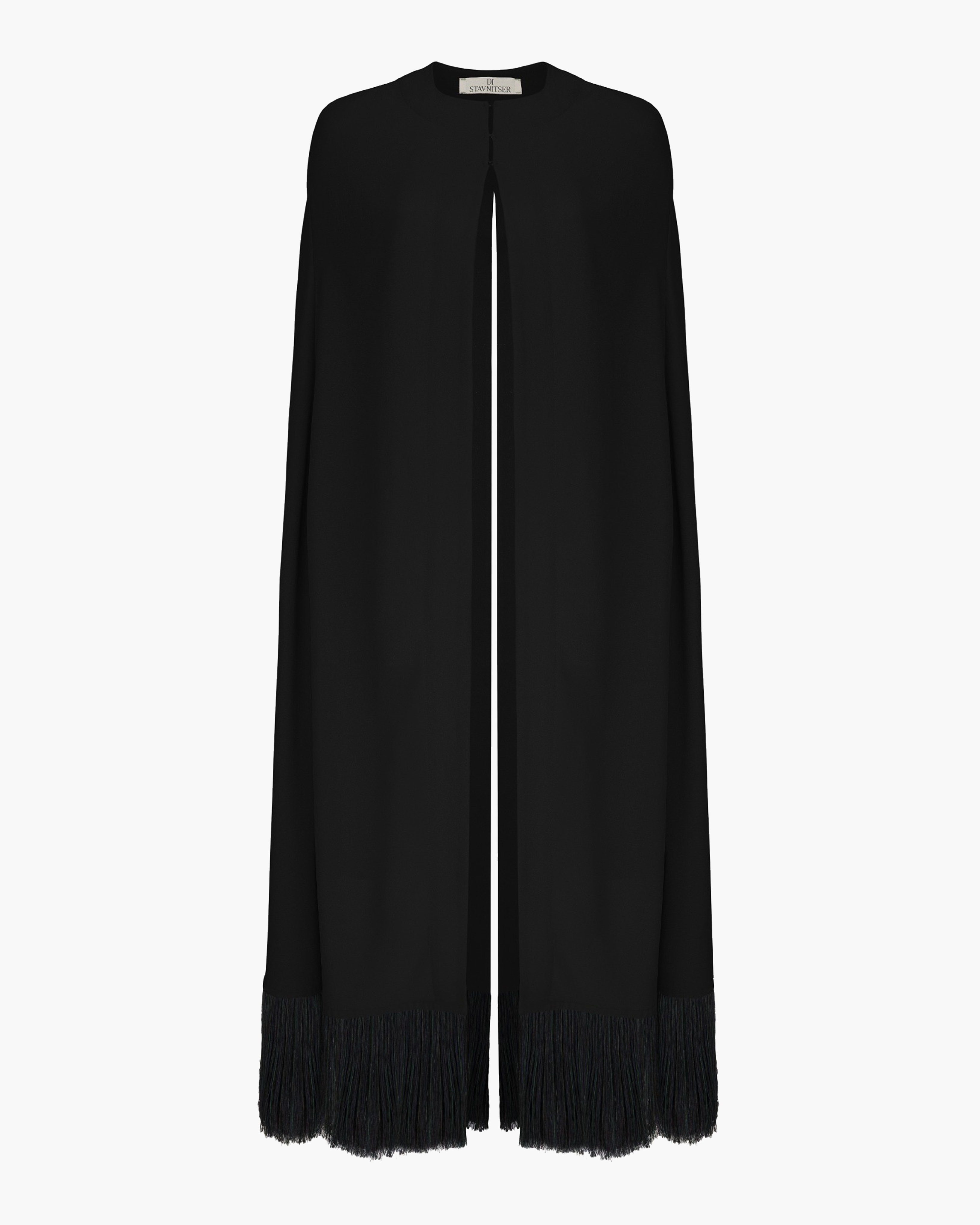 Deco Crepe Cape Black