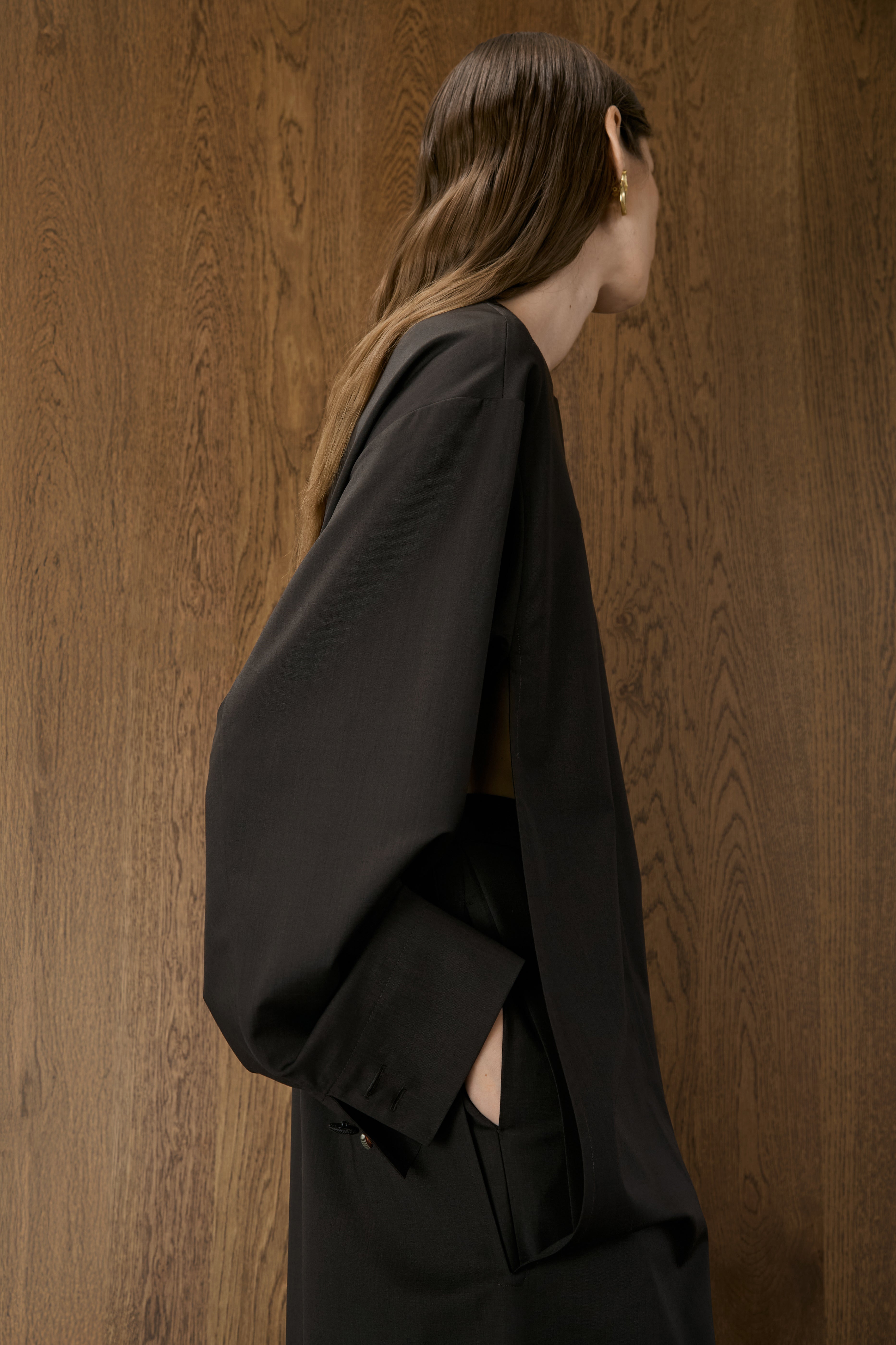 Scandal Wool Blouse Brown