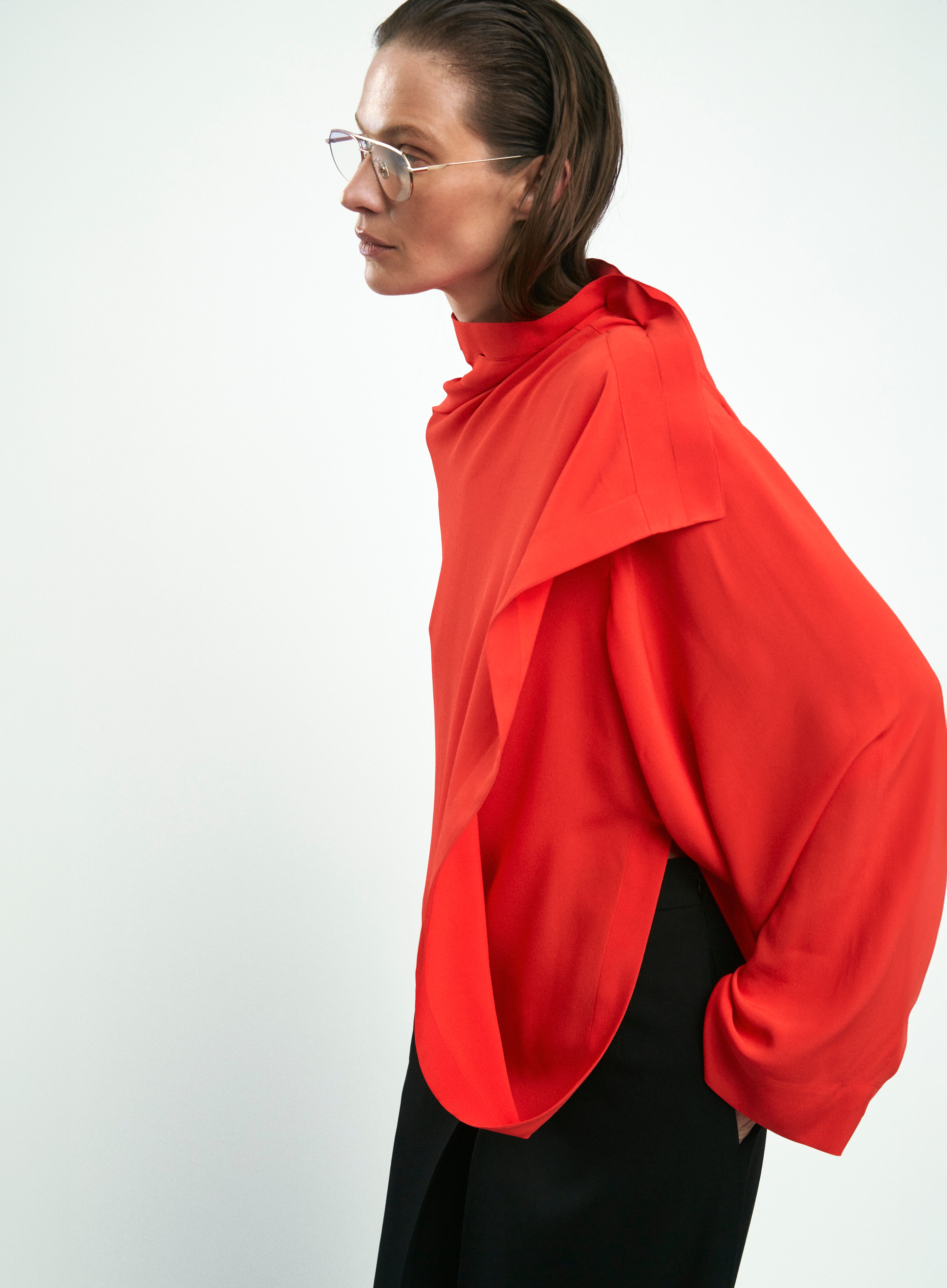 Scandal Blouse Red