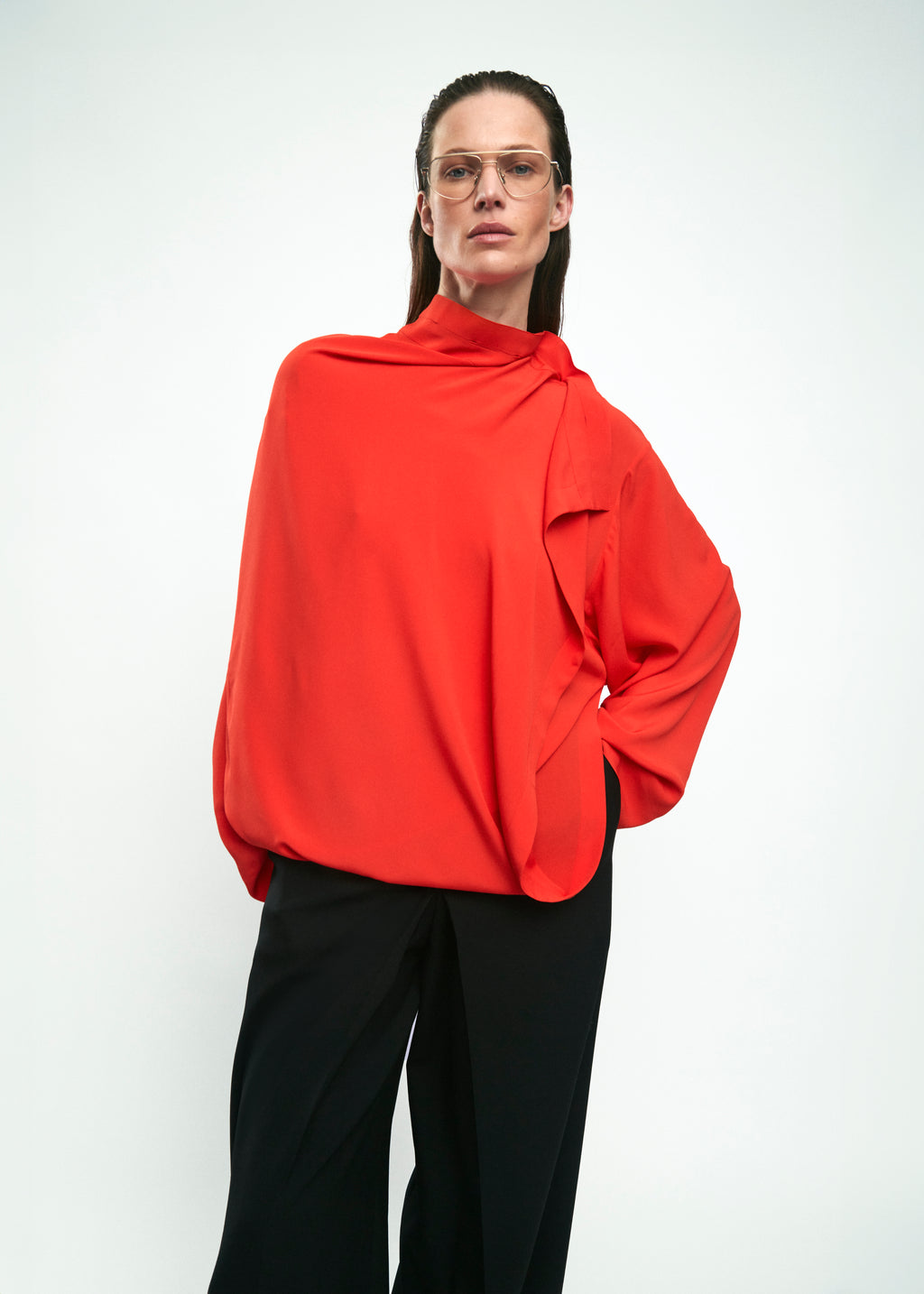 Scandal Blouse Red