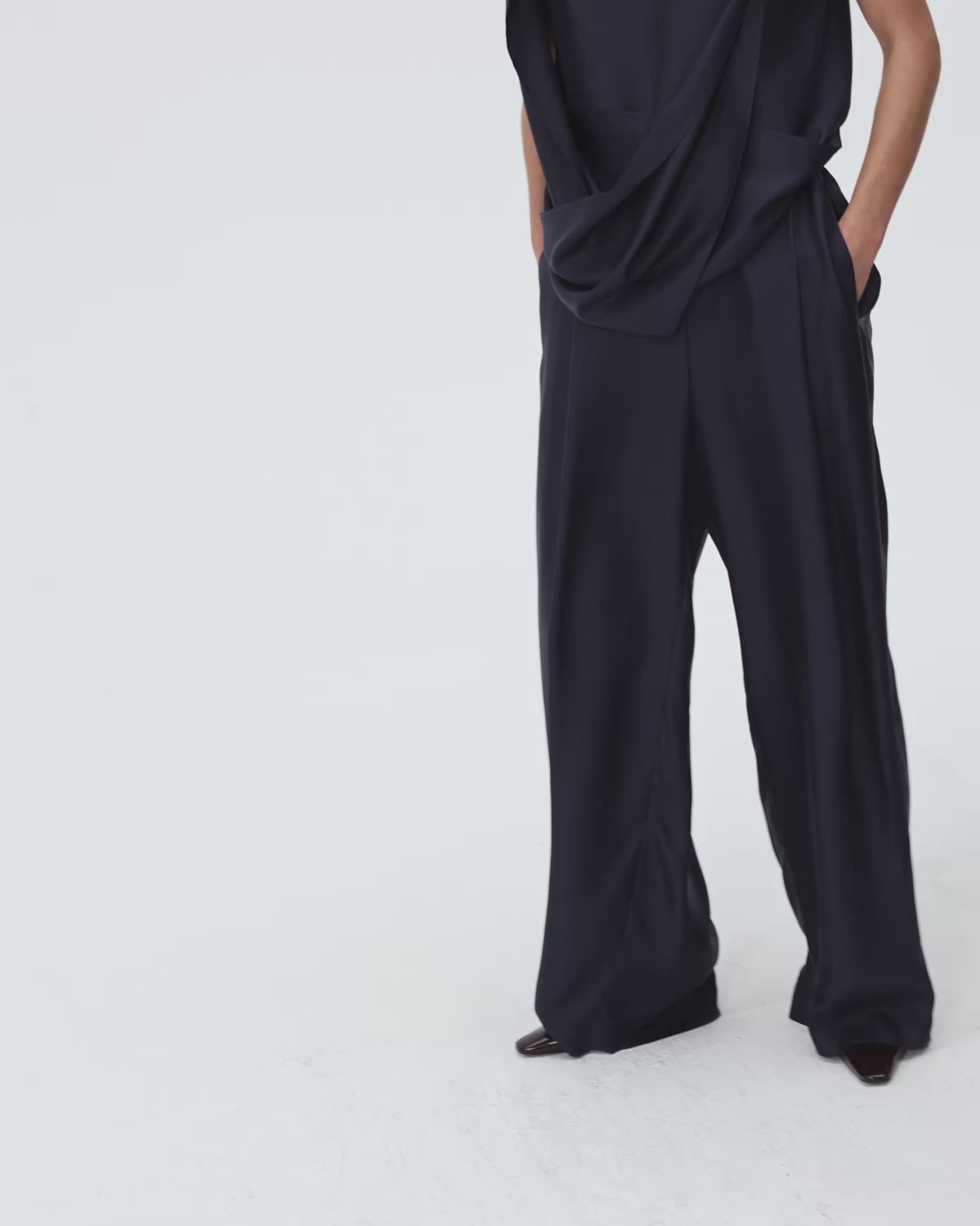 New Pants Pants Diagonal Navy
