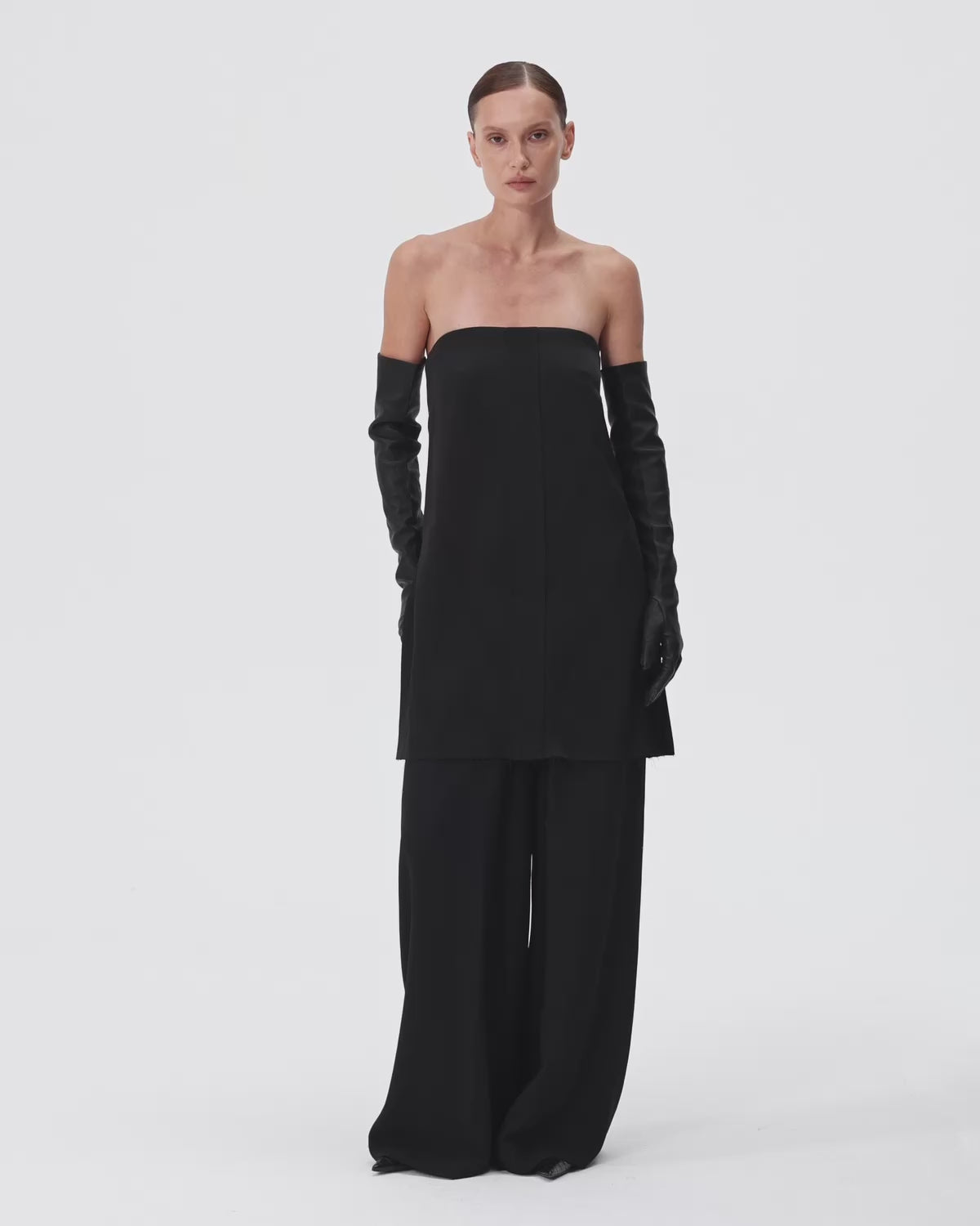 Chiarra Satine Top in Black