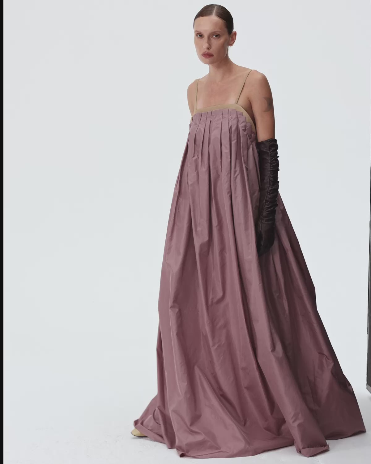 Taffeta Dress in Pink