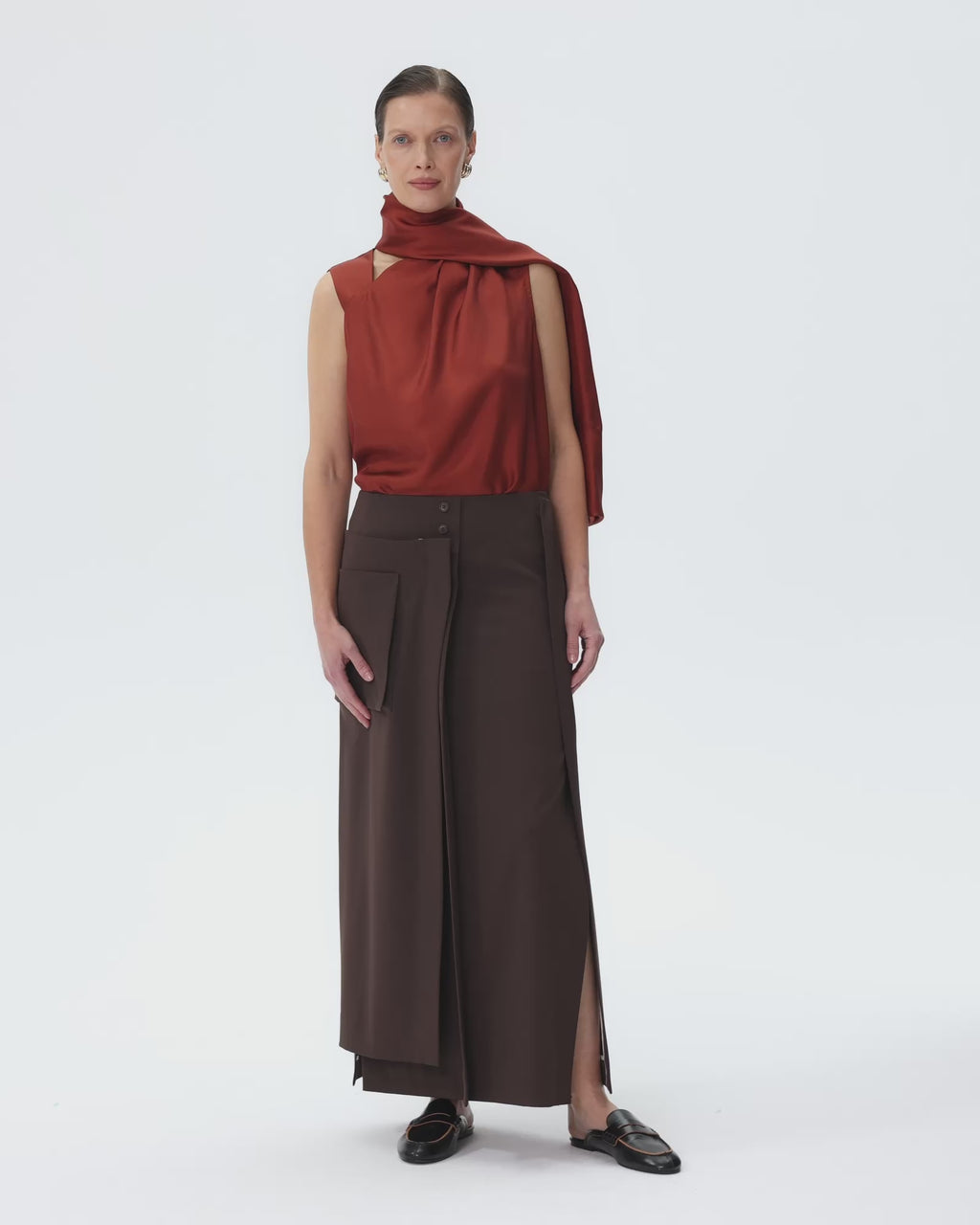 Gentleman Skirt Brown