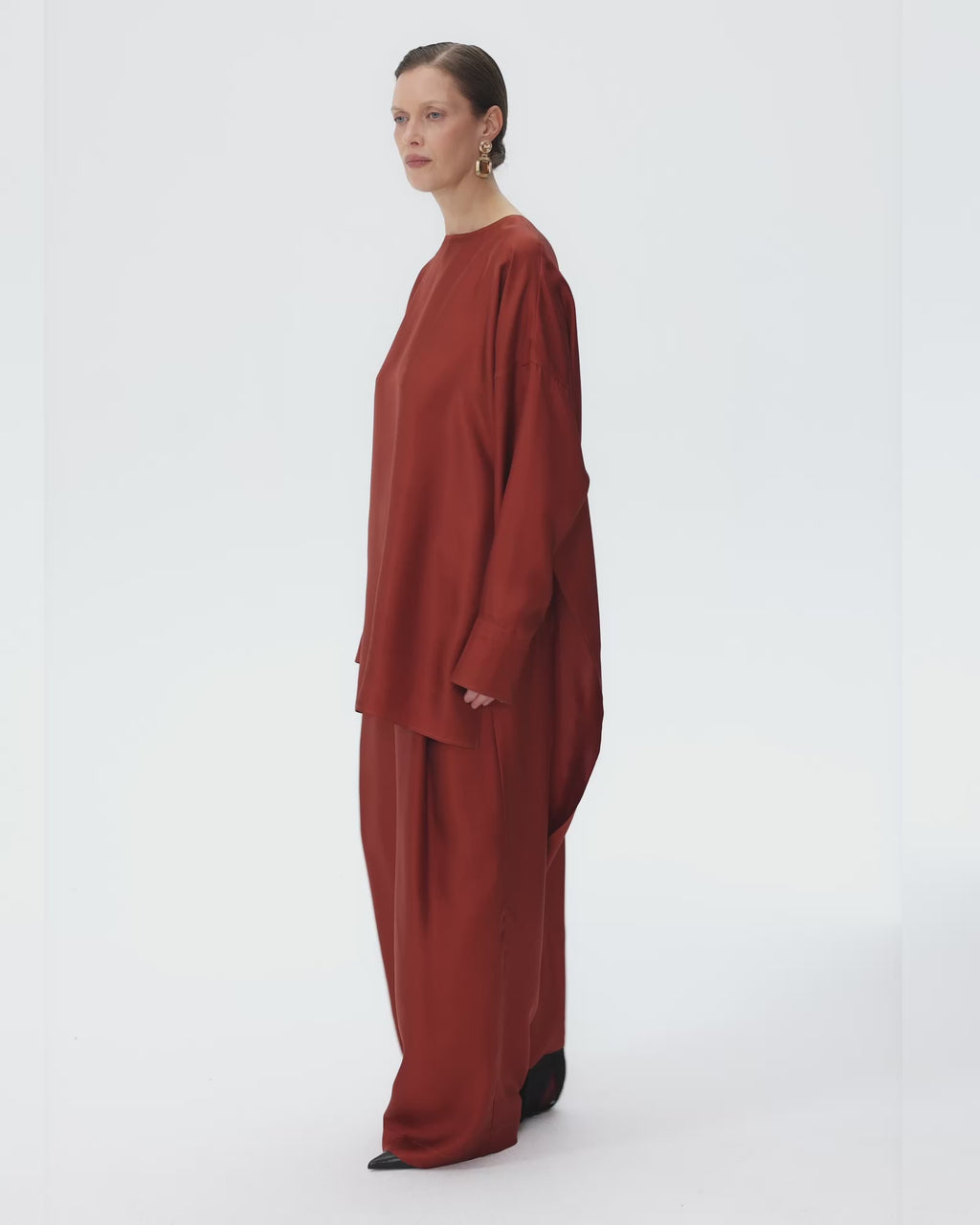 Reversible Blouse Burnt Brick