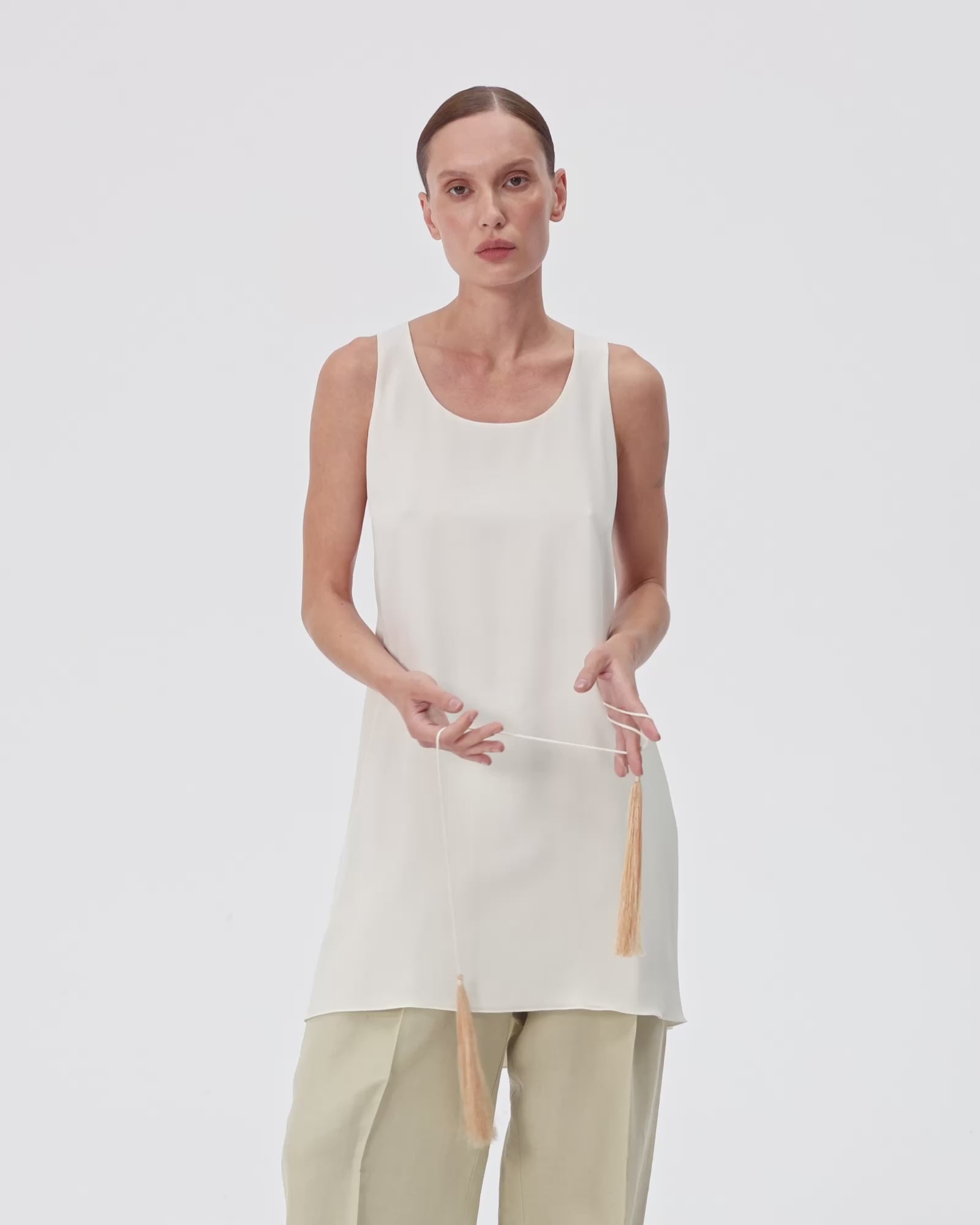 Vera Mini Dress in Cream