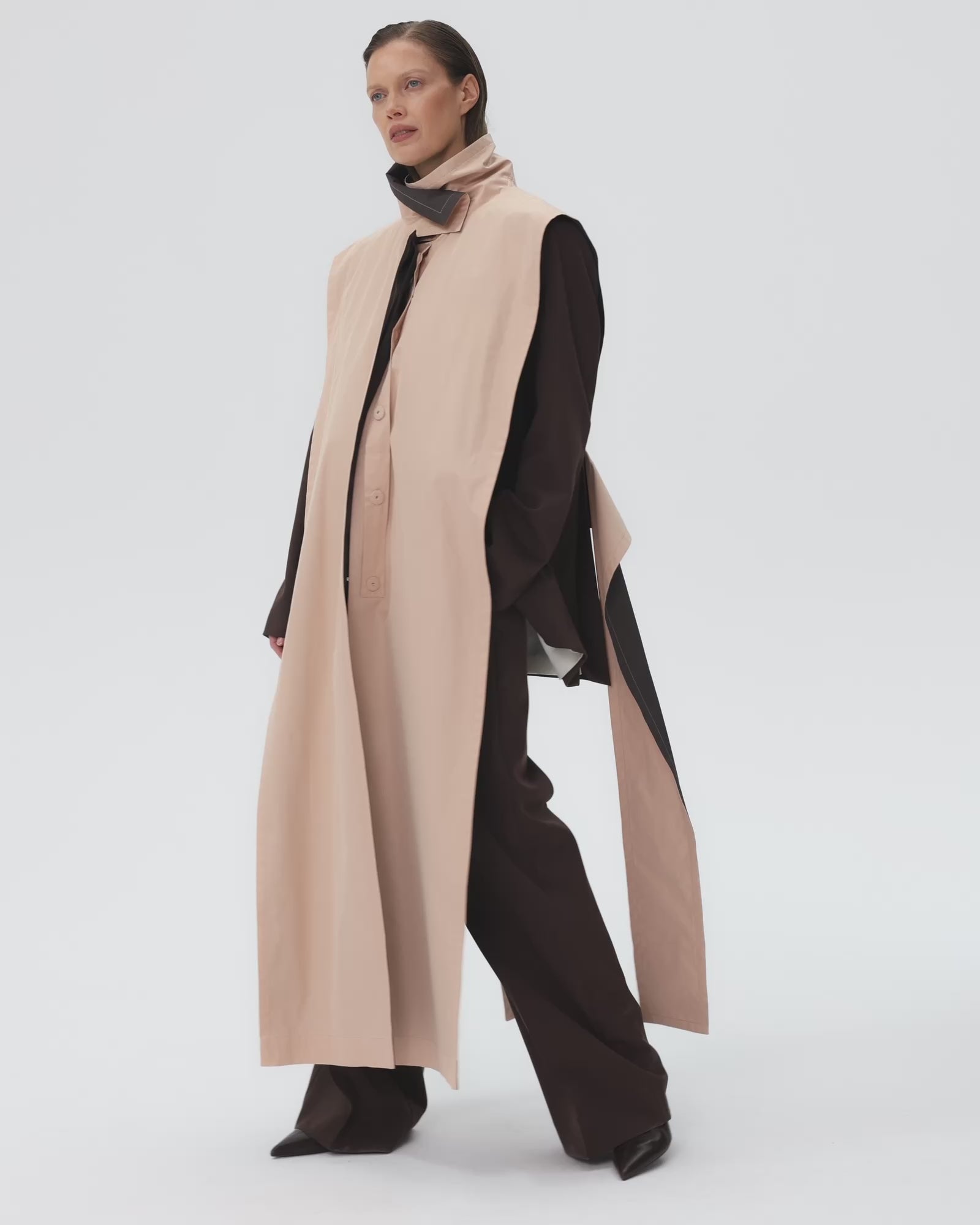 Double Trenchcoat Rose & Coffee