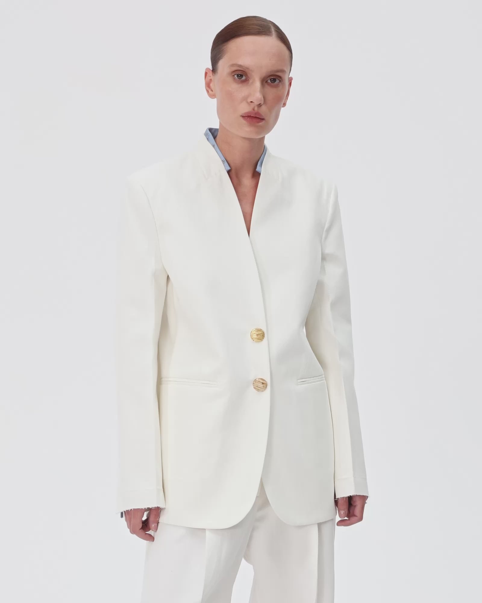 Signature Cotton Jacket in White